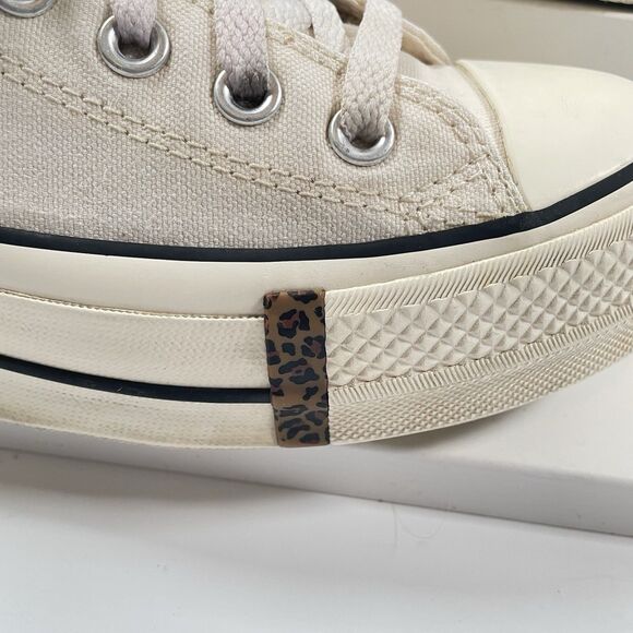 Converse CTAS Leopard Lift Ox Low Women's Sneakers 565626C Ivory Size 8.5 - Picture 5 of 11